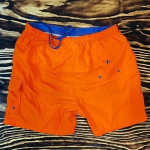Vintage Sand n Sun 90s Orange & Blue Swim Shorts | XL | Pristine condition 😎